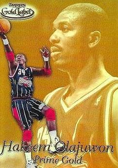 Hakeem Olajuwon 1999 topps Topps Gold Label