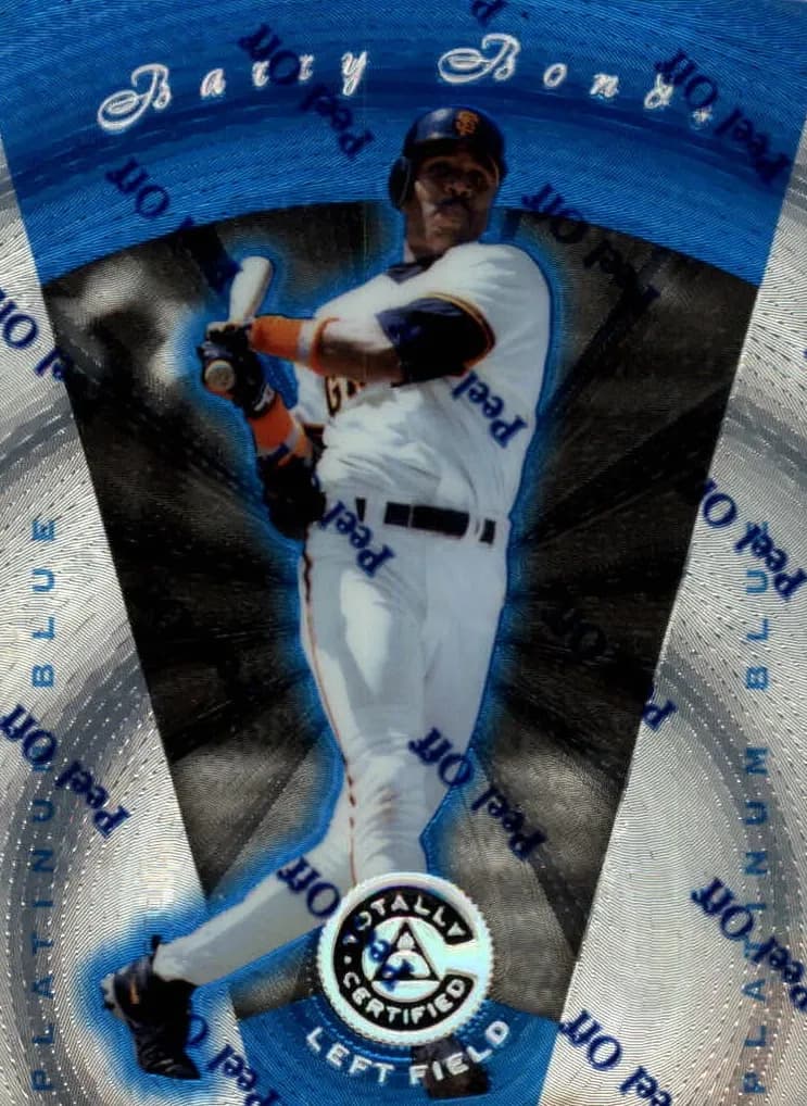 Barry Bonds 1997 panini Pinnacle Totally Certified