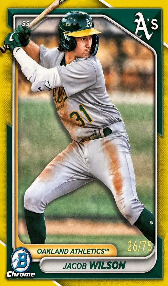 Jacob Wilson 2024 bowman Bowman Chrome Prospects