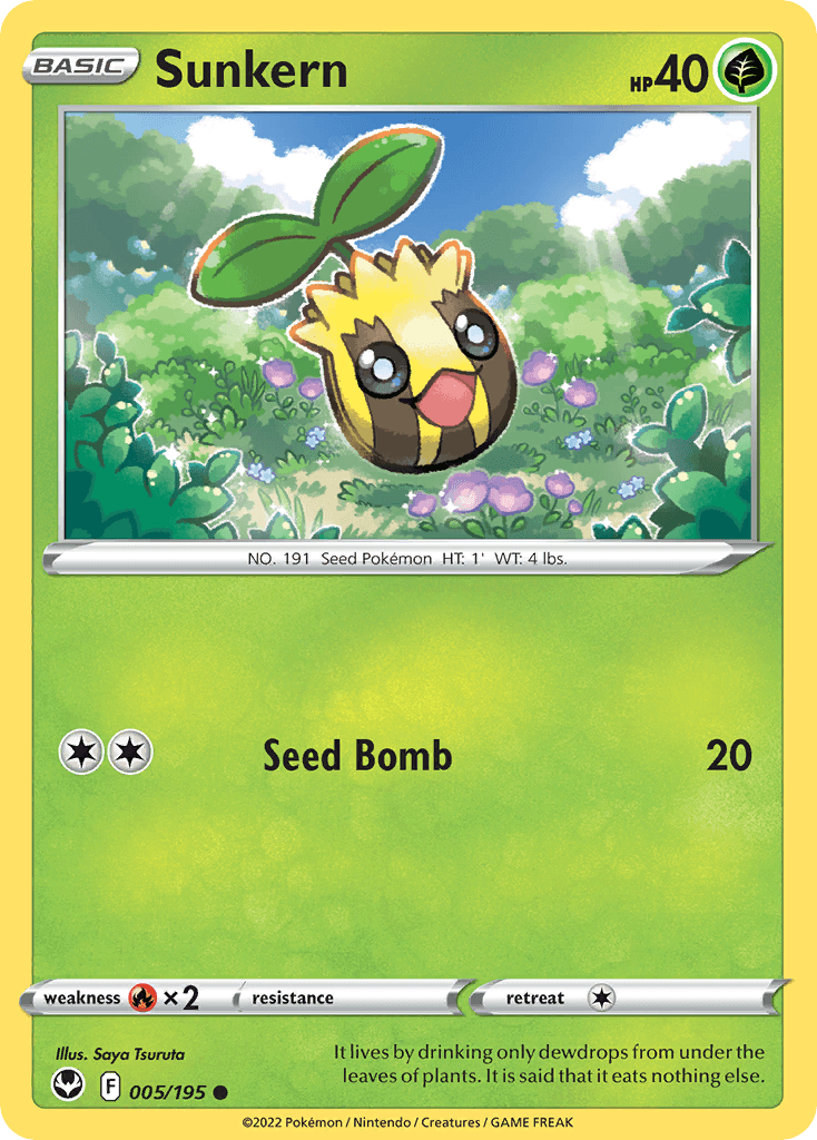 Sunkern 2022 Pokemon Silver Tempest