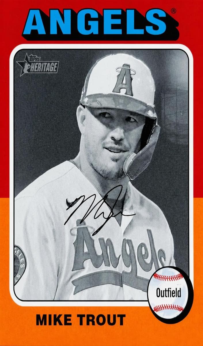 Mike Trout 2024 topps Topps Heritage