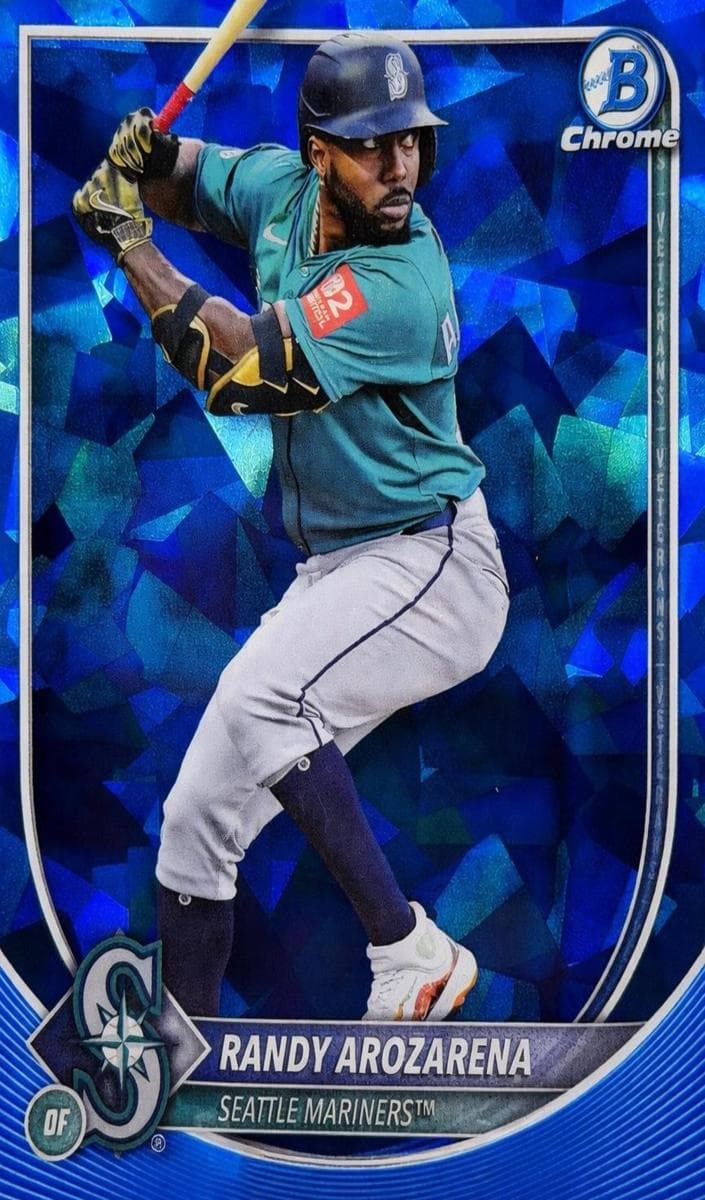 Randy Arozarena 2025 bowman Bowman Chrome Sapphire Edition