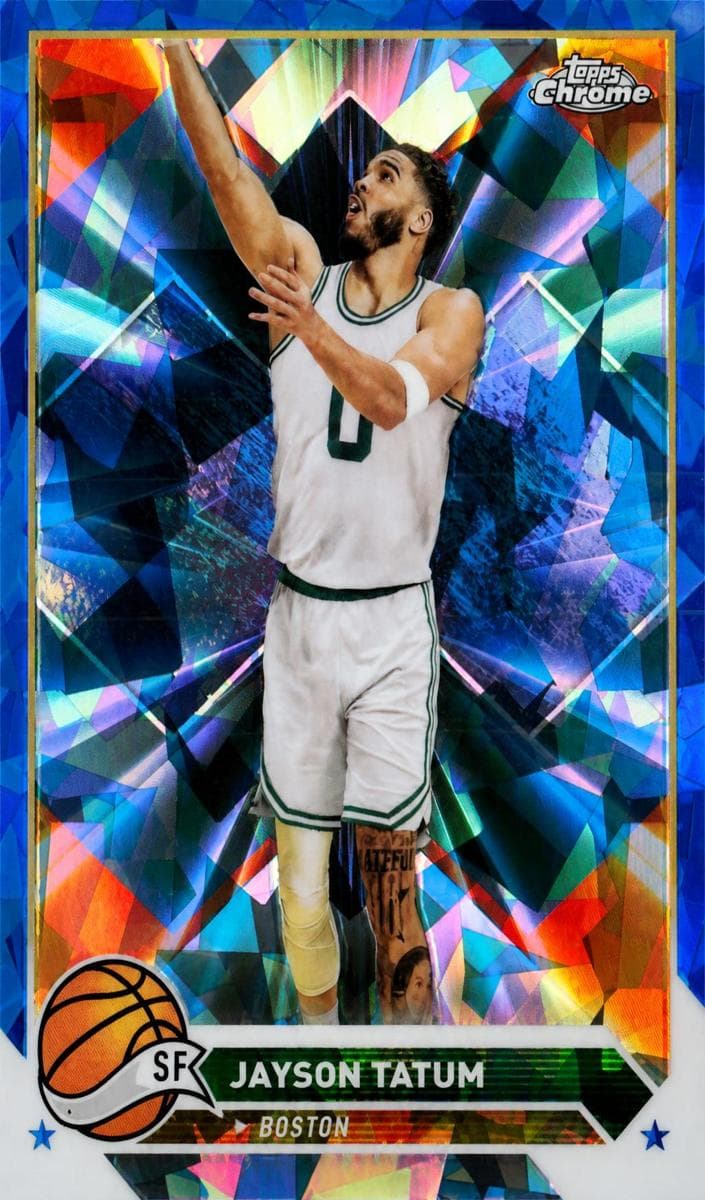 Jayson Tatum 2023 topps Topps Chrome Sapphire Edition