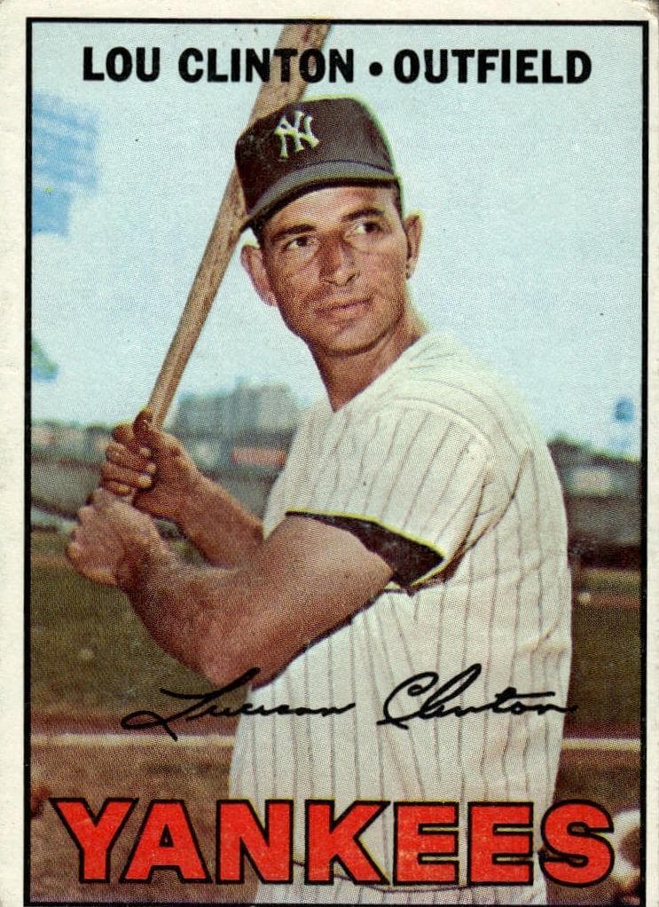 Lou Clinton 1967 topps Topps