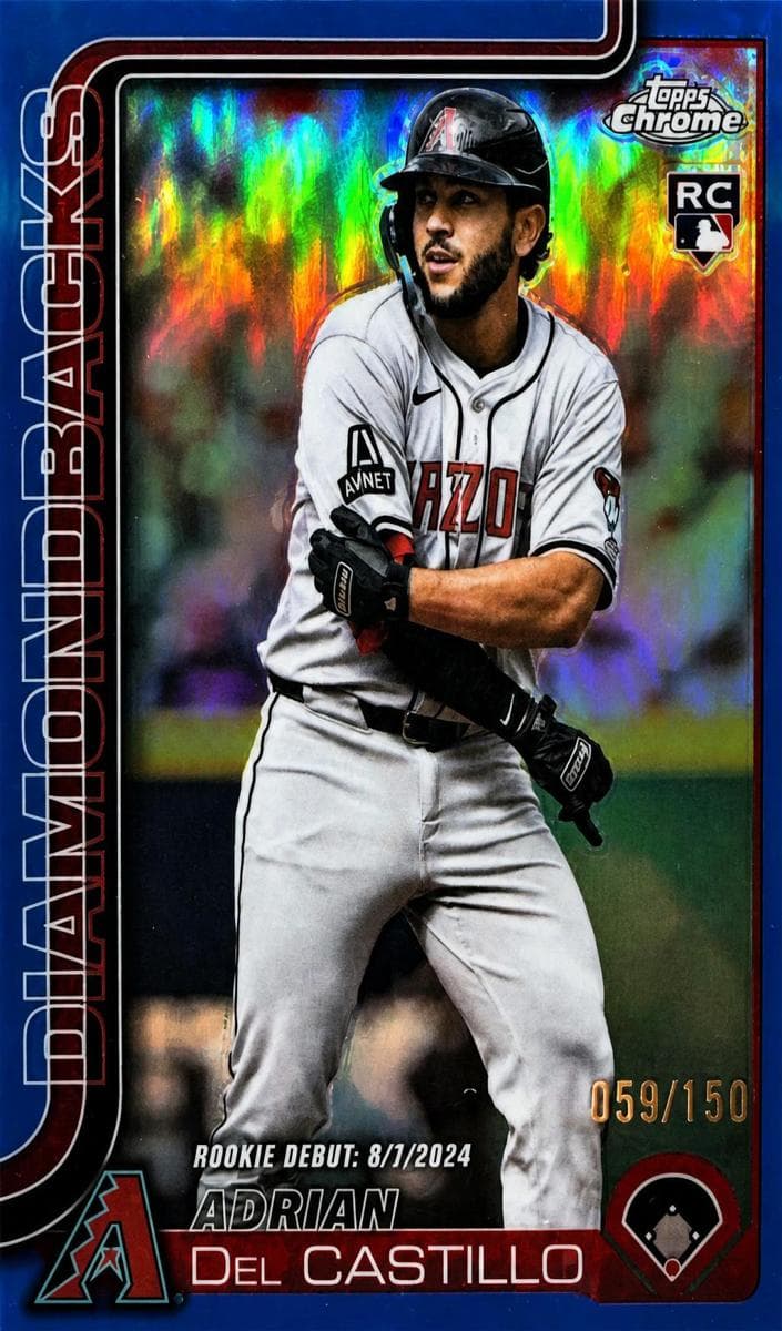 Adrian Del Castillo 2025 topps Topps Chrome Update