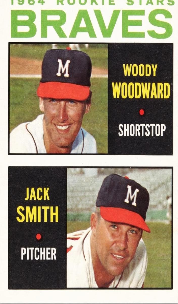 Braves 1964 Rookie Stars (Woody Woodward / Jack Smith) #378