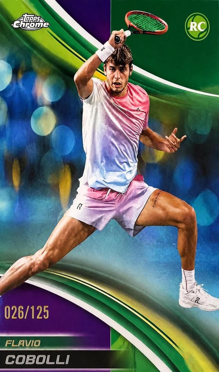 Flavio Cobolli 2025 Topps Chrome rookie card