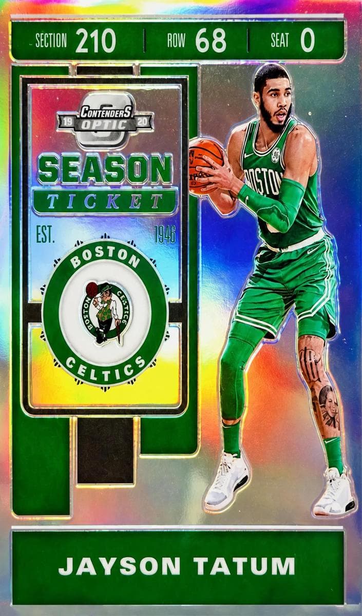 Jayson Tatum 2019 panini Contenders Optic