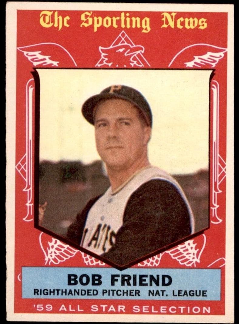 Bob Friend 1959 topps Topps