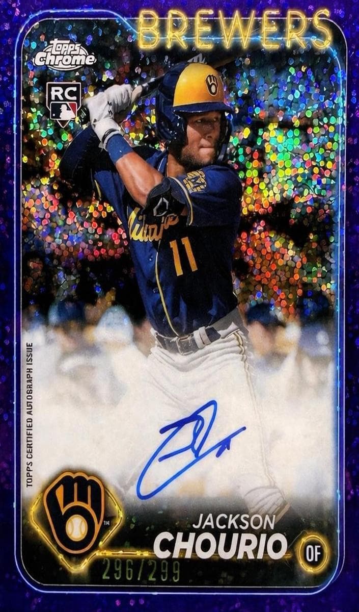 Jackson Chourio 2024 topps Topps Chrome