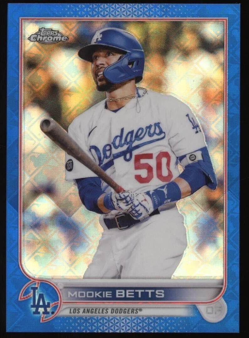 Mookie Betts 2022 topps Topps Chrome Logofractor Edition