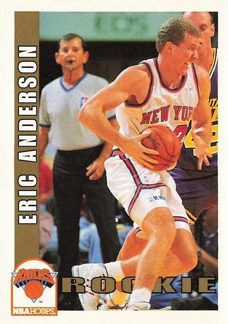 Eric Anderson 1992 panini Hoops