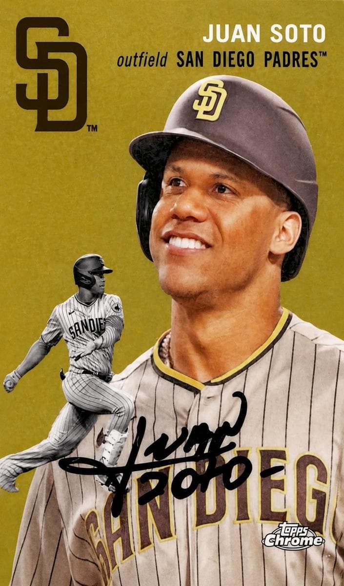 Juan Soto 2023 topps Topps Chrome Platinum Anniversary