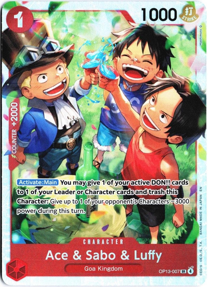 Ace & Sabo & Luffy #OP13-007