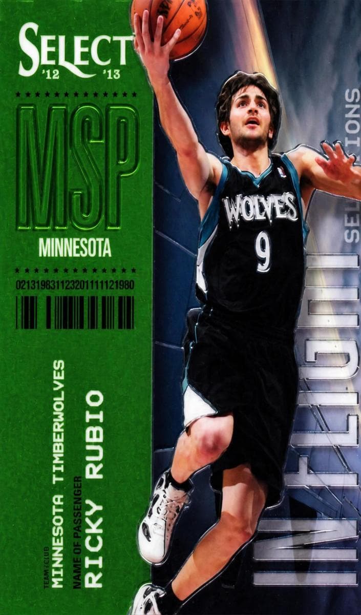 Ricky Rubio 2012 panini