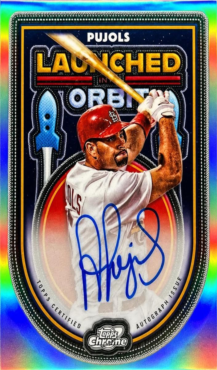 Albert Pujols 2025 topps Topps Cosmic Chrome
