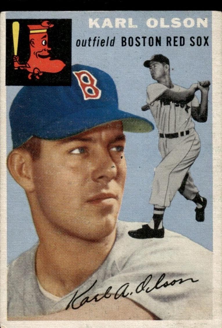 Karl Olson 1954 topps Topps