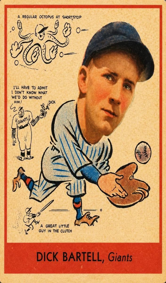 Dick Bartell 1938 unknown Goudey Heads-Up