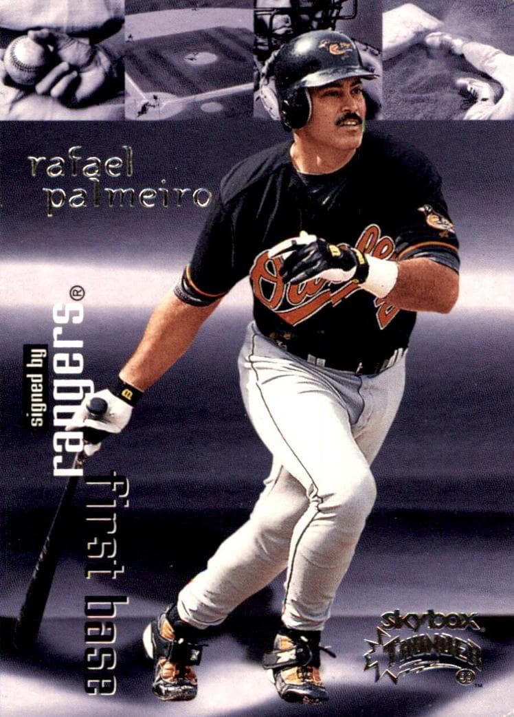 Rafael Palmeiro 1999 fleer SkyBox Thunder