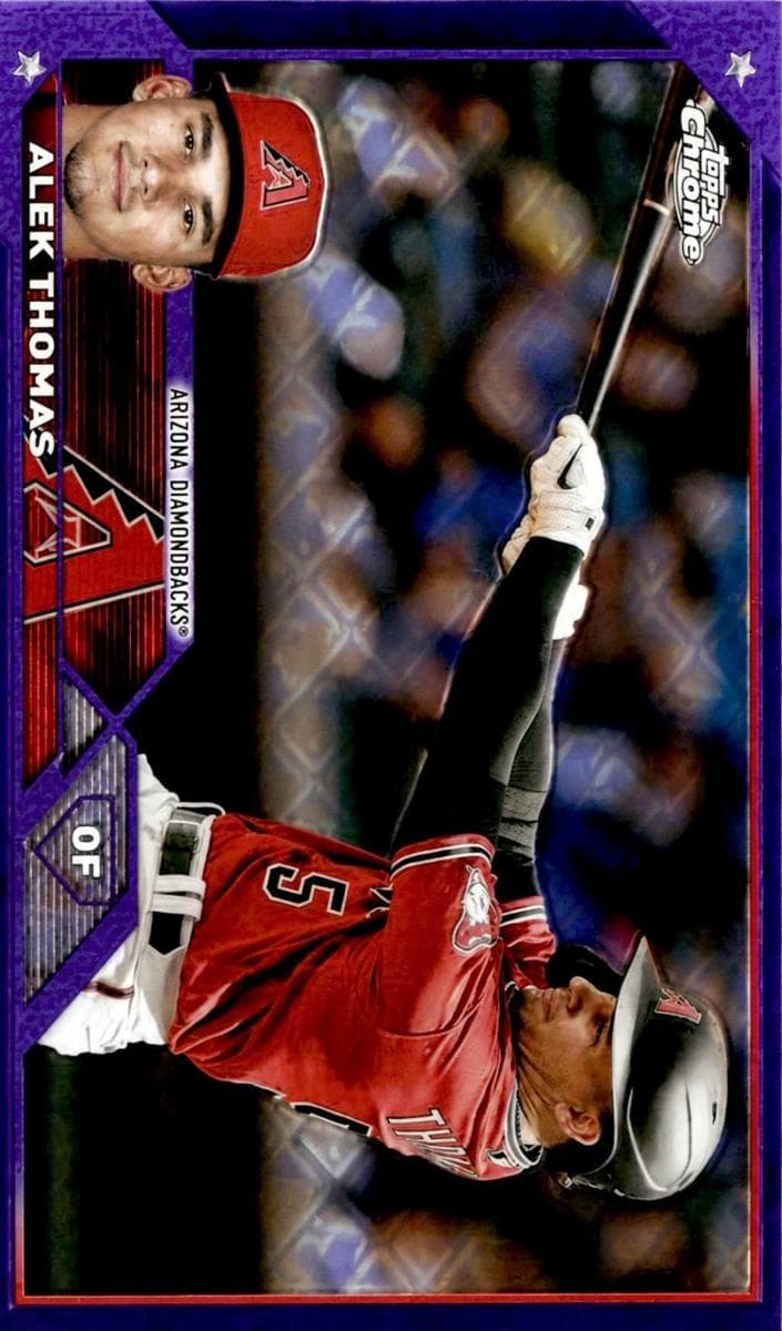 Alek Thomas 2023 topps Topps Chrome Logofractor Edition