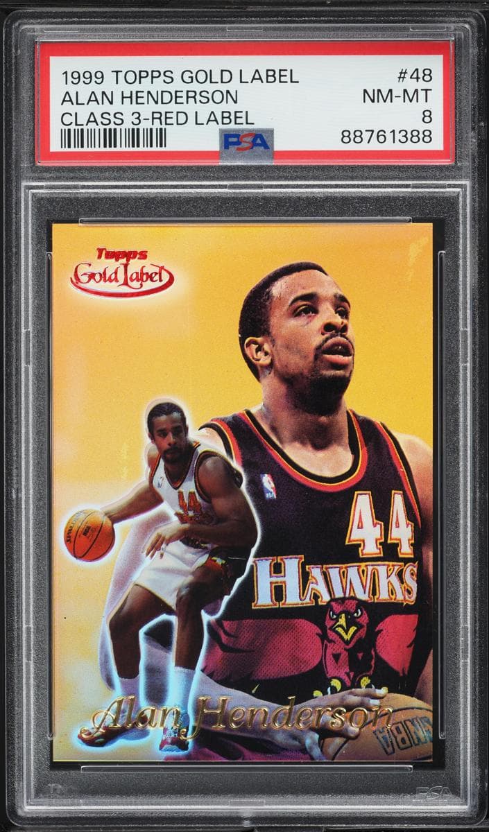 Alan Henderson 1999 topps Topps Gold Label