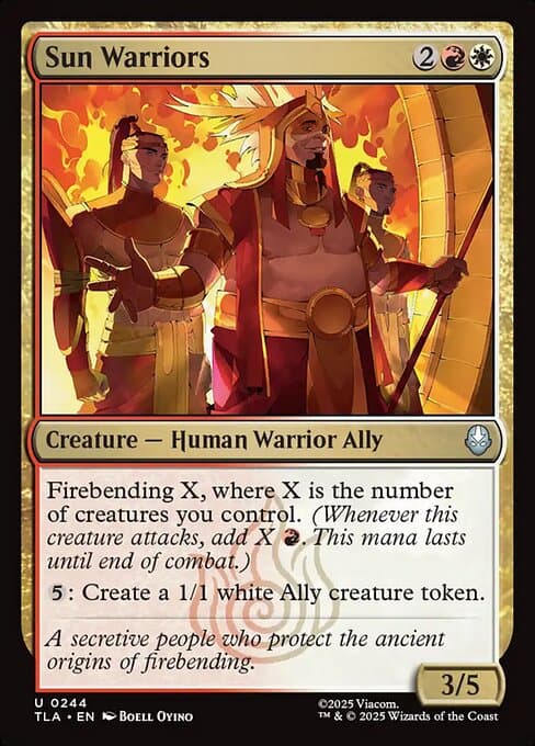 Sun warriors 2025 Magic: The Gathering Avatar: The Last Airbender