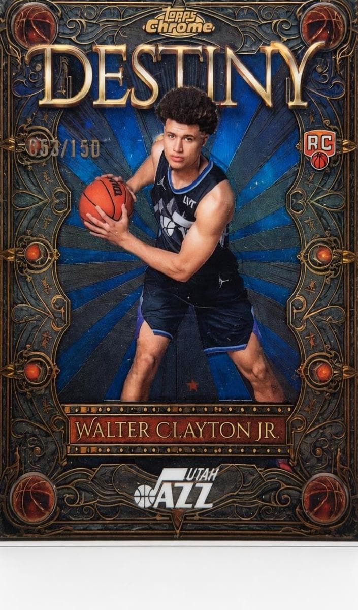 Walter Clayton Jr. 2025 topps Topps Chrome