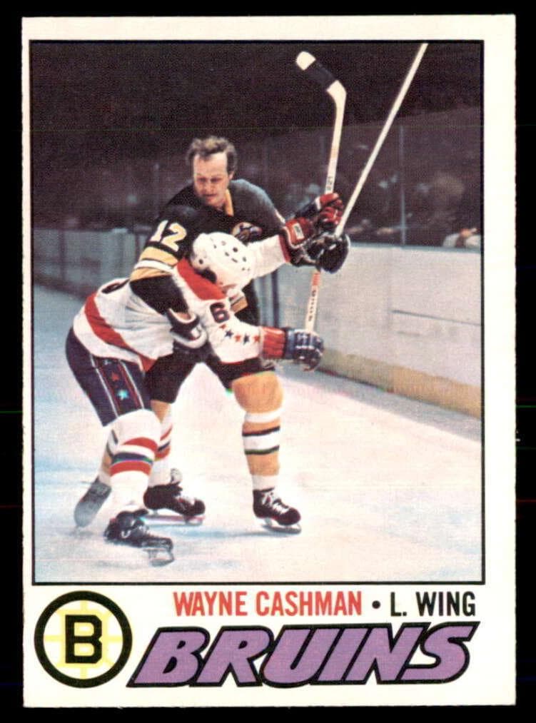 Wayne Cashman 1977 topps O-Pee-Chee