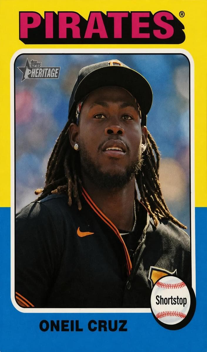 Oneil Cruz 2024 topps Topps Heritage