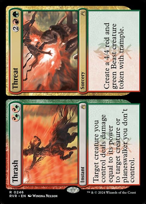 Thrash // Threat 2024 Magic: The Gathering Ravnica Remastered