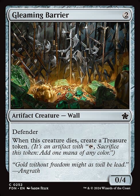 Gleaming Barrier 2018 Magic: The Gathering Rivals of Ixalan