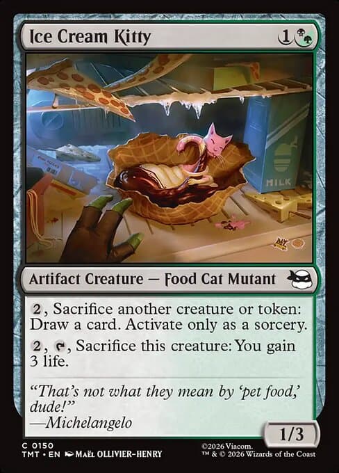 Ice Cream Kitty 2026 Magic: The Gathering Teenage Mutant Ninja Turtles