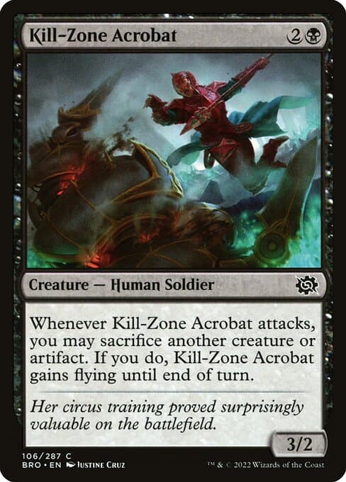 Kill-Zone Acrobat 2022 Magic: The Gathering Brother's War