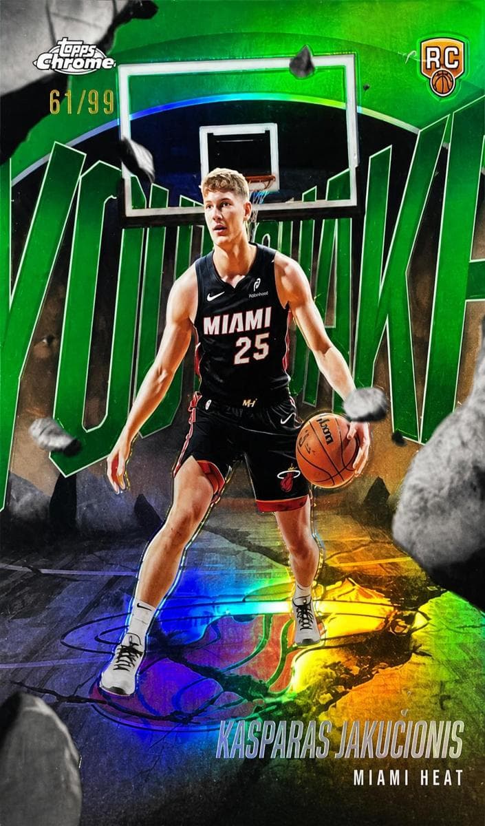 Kasparas Jakucionis 2025 topps Topps Chrome
