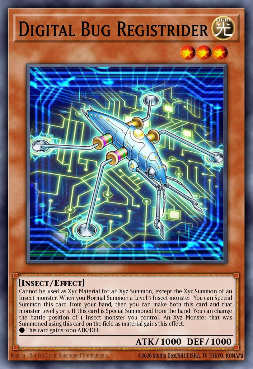 Digital Bug Registrider 2021 Yu-Gi-Oh!
