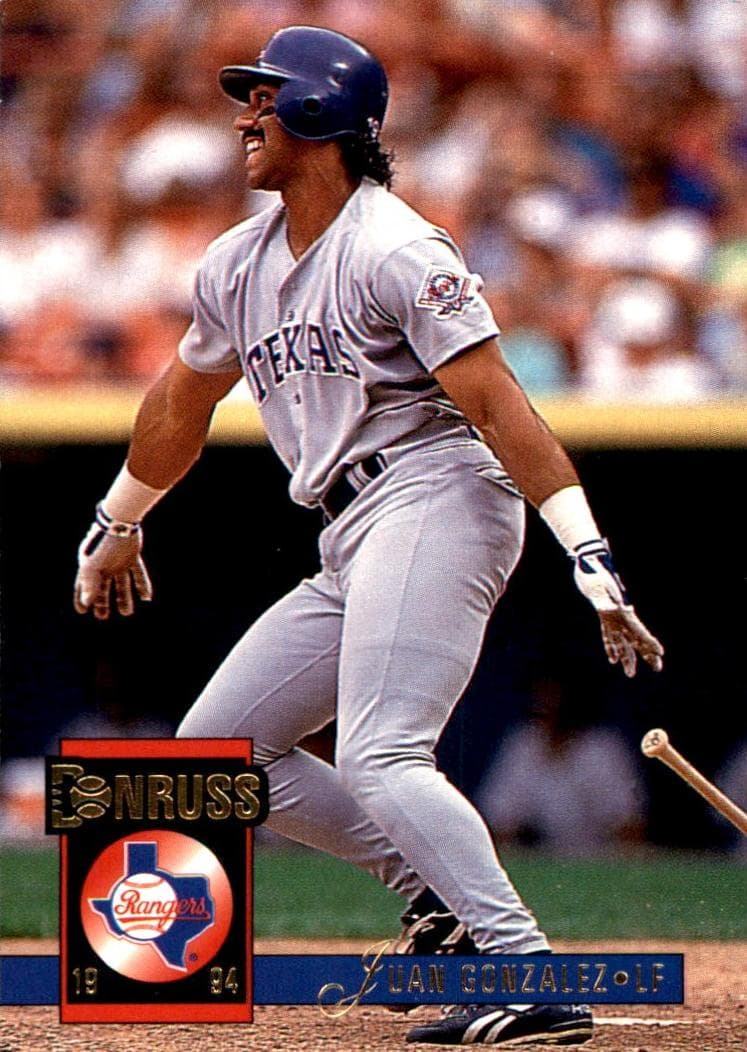 Juan Gonzalez 1994 panini Donruss