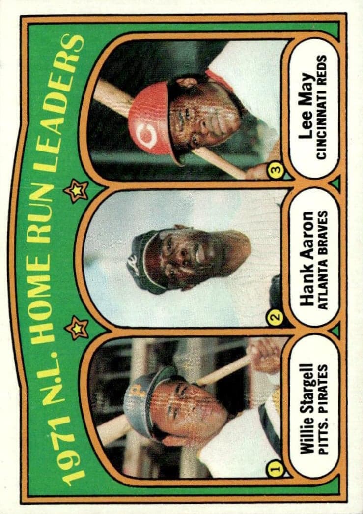 1971 N.L. Home Run Leaders (Willie Stargell / Hank Aaron / Lee May) #89