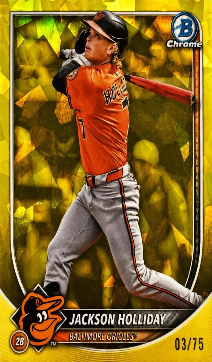 Jackson Holliday 2025 bowman Bowman Chrome Sapphire Edition