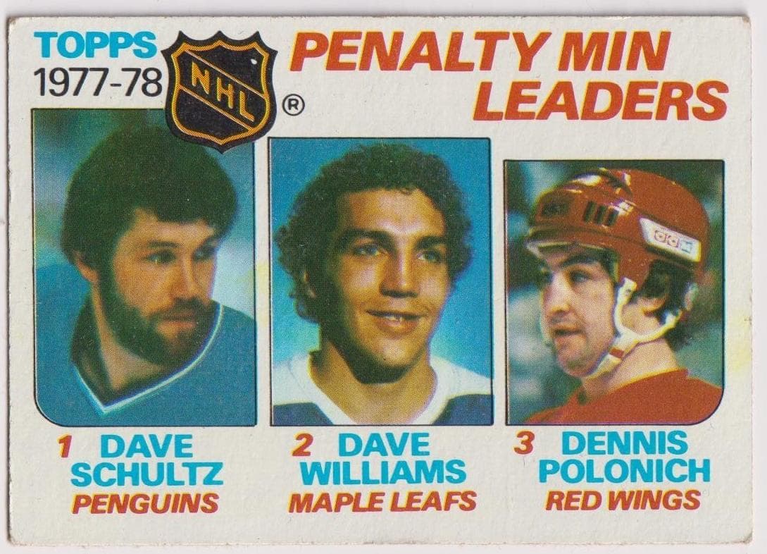 1977-78 Penalty Minute Leaders (Dave Schultz / Dave Williams / Dennis Polonich) #66