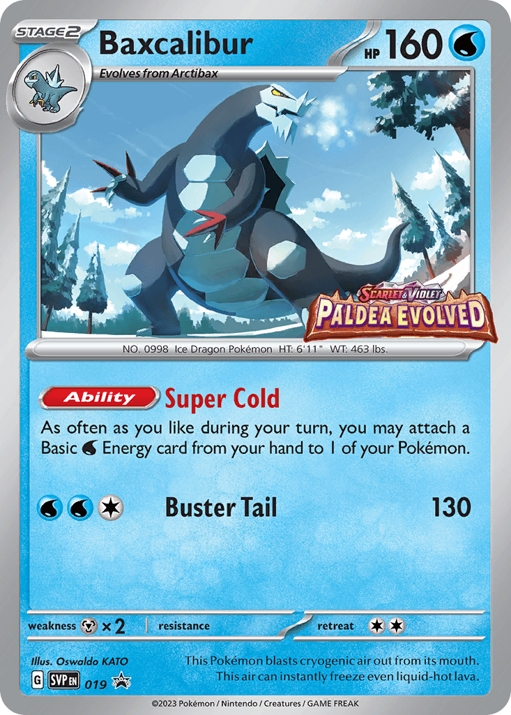 Baxcalibur 2023 Pokemon Korean Snow Hazard