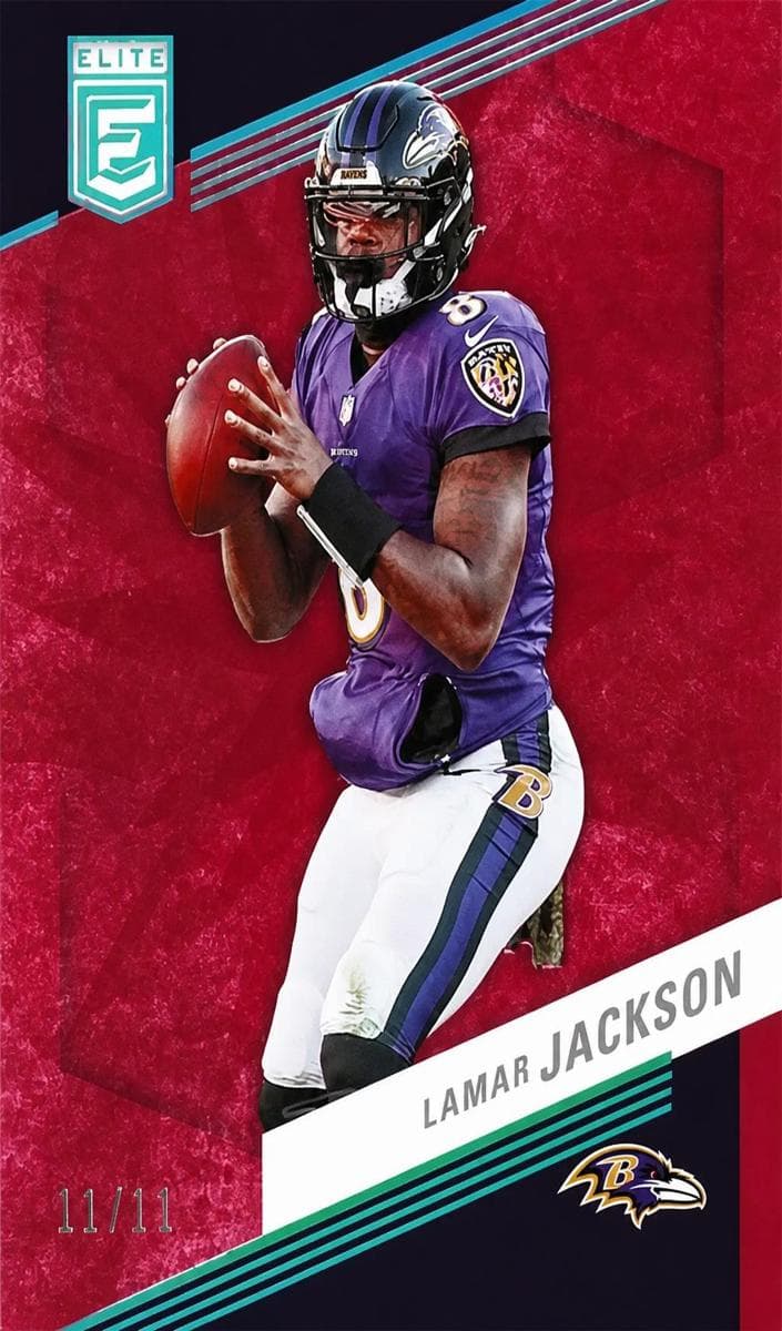 Lamar Jackson 2023 panini Donruss Elite