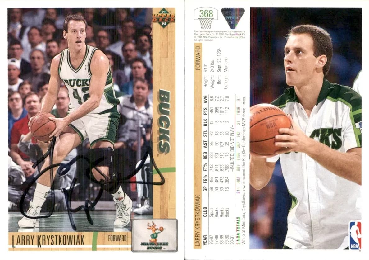 Larry Krystkowiak 1991 upper-deck Upper Deck