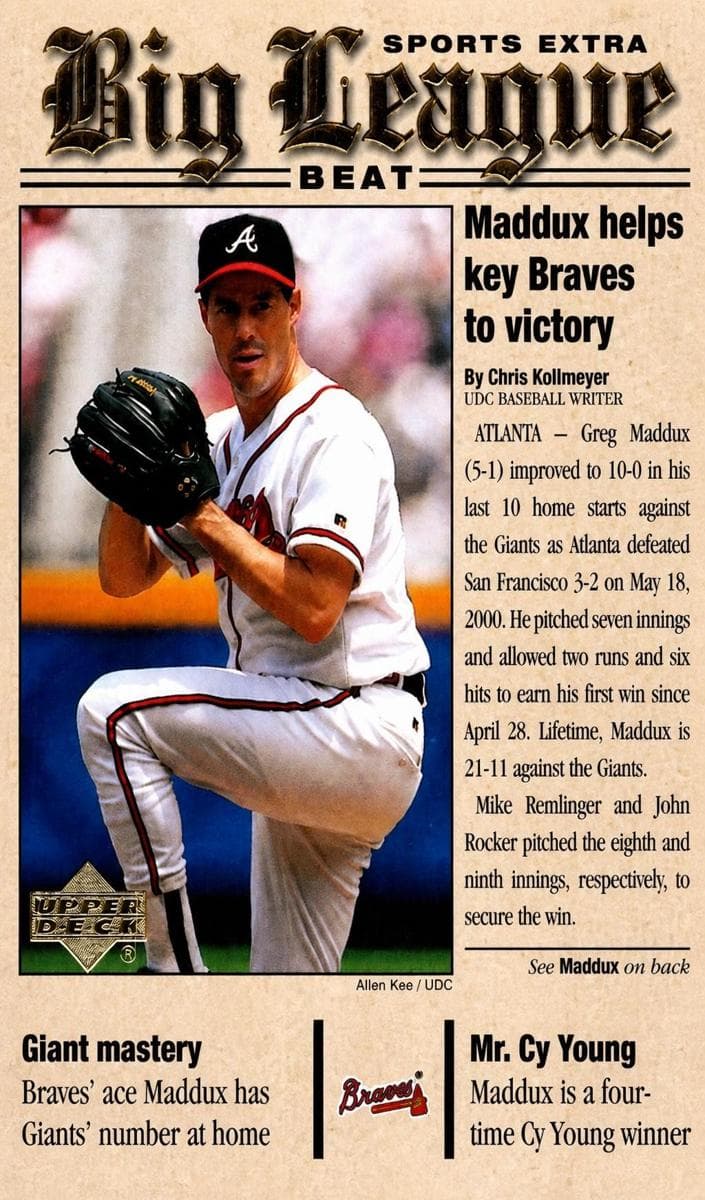 Greg Maddux #BB19