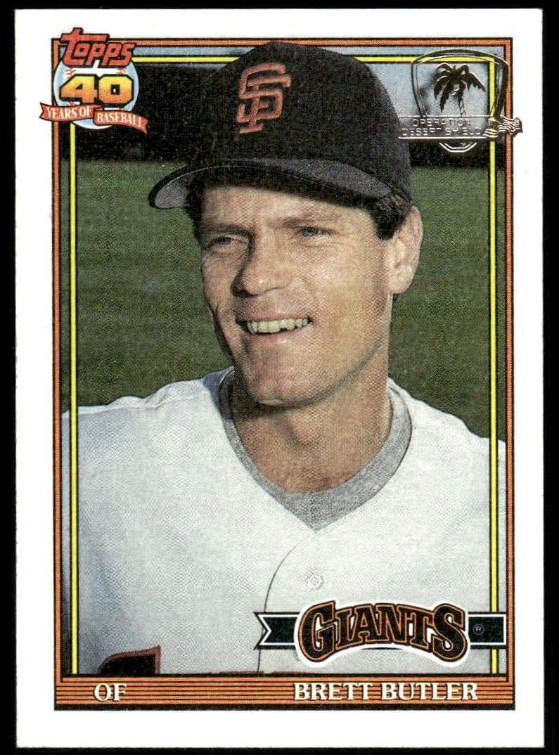 Brett Butler 1991 topps Topps