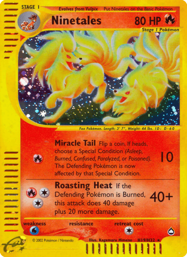 Ninetales 2003 Pokemon Aquapolis