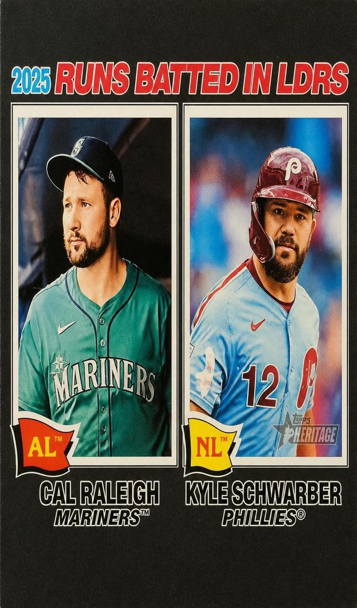 Kyle Schwarber/Cal Raleigh (League Leaders) #3
