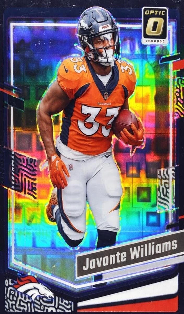 Javonte Williams 2023 panini Donruss Optic