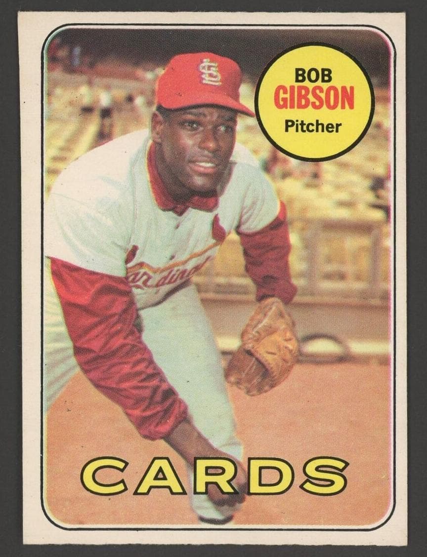 Bob Gibson 1969 topps O-Pee-Chee
