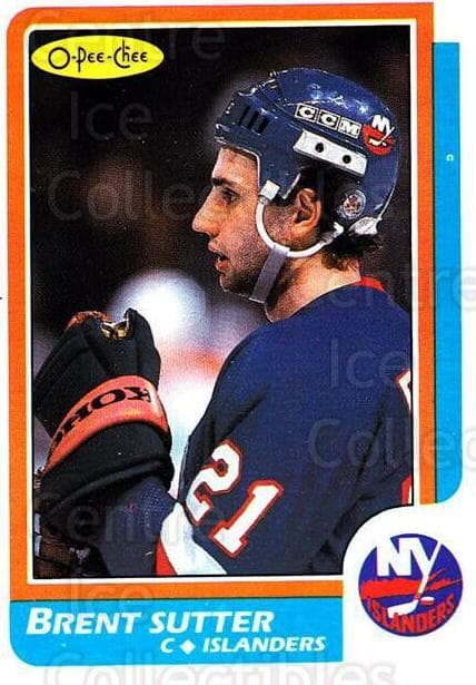 Brent Sutter trading card
