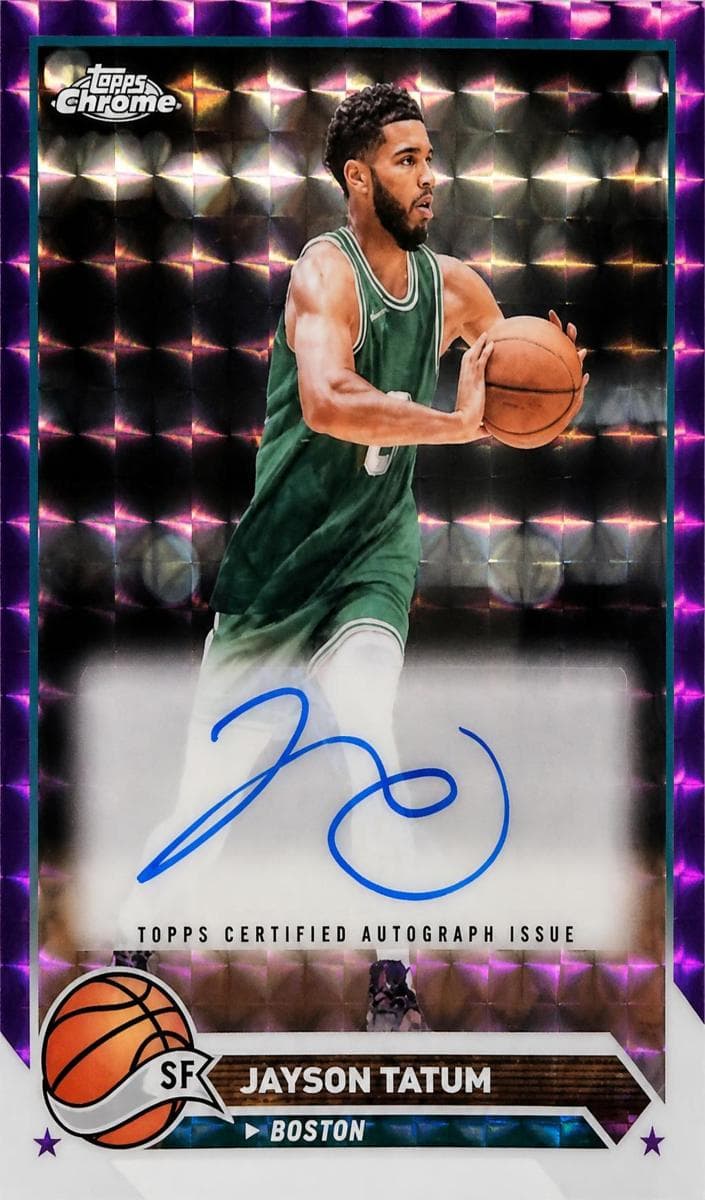 Jayson Tatum 2023 topps Topps Chrome